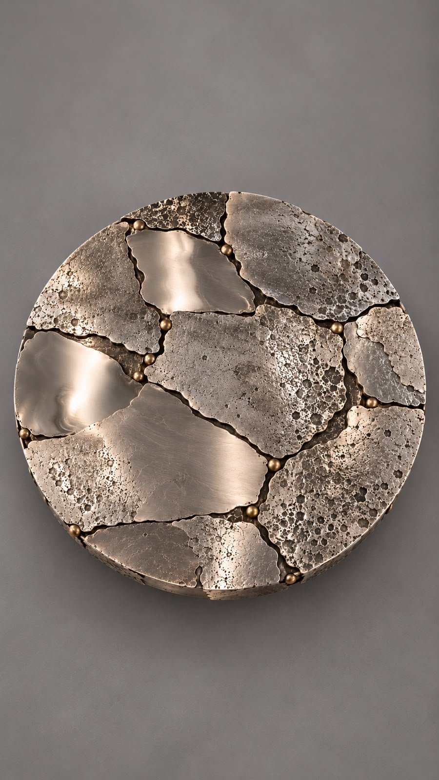 FRAGMENT — overhead view of the metal composition