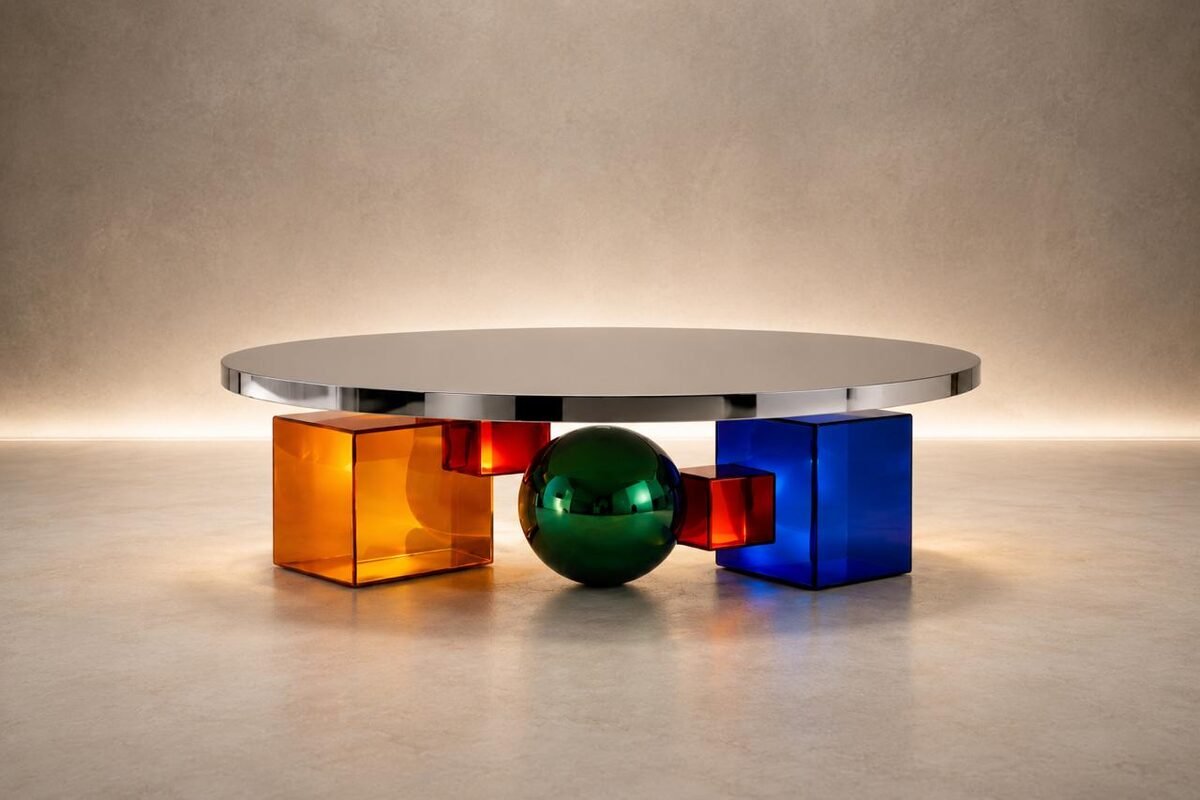 Prism — profile view of the floating mirror top