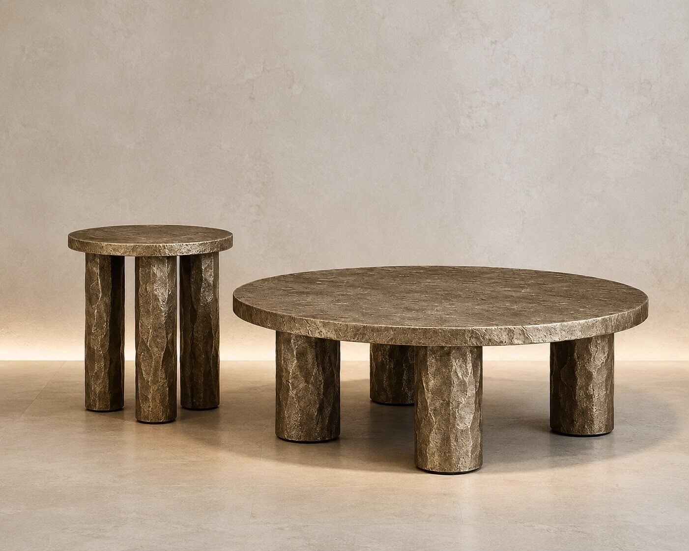Stratum sculptural tables